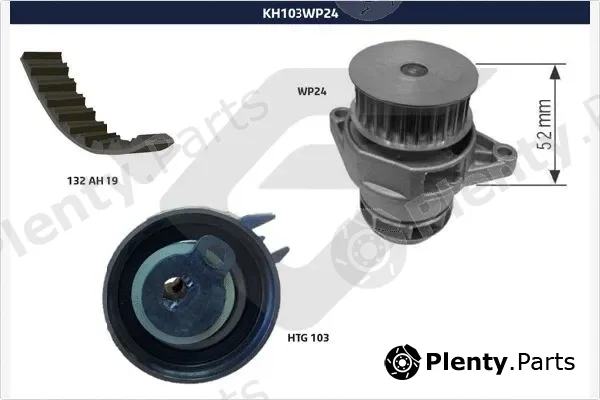 Hutchinson KH103WP24 — Water Pump & Timing Belt Kit
