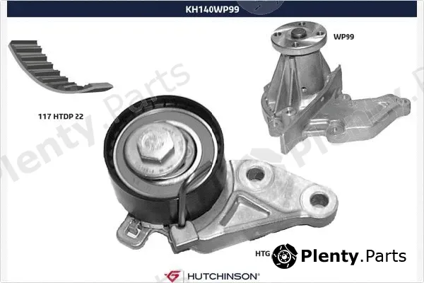 Hutchinson KH140WP99 — Water Pump & Timing Belt Kit