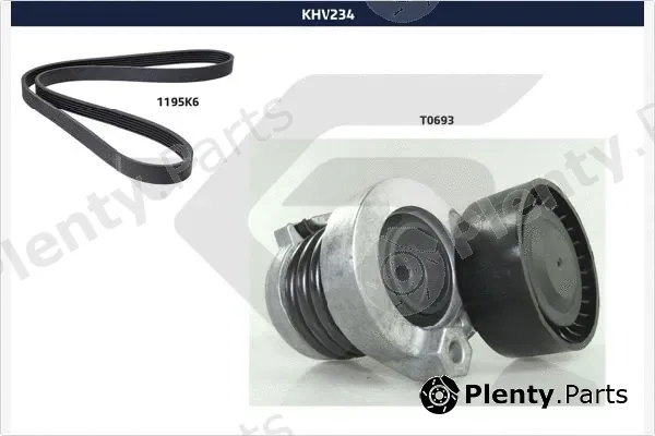 Hutchinson KHV234 — V-Ribbed Belt Set
