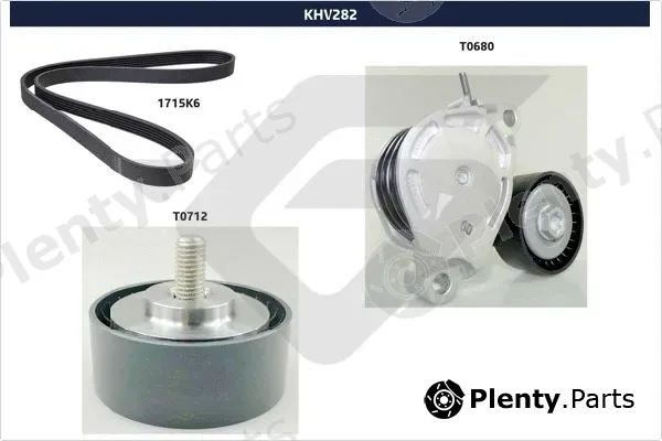 Hutchinson KHV282 — V-Ribbed Belt Set