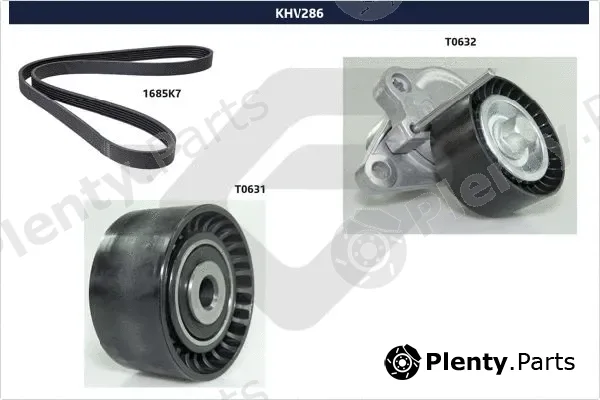 Hutchinson KHV286 — V-Ribbed Belt Set