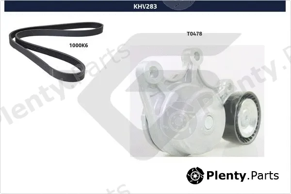 Hutchinson KHV283 — V-Ribbed Belt Set