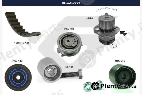 Hutchinson KH448WP79 — Water Pump & Timing Belt Kit