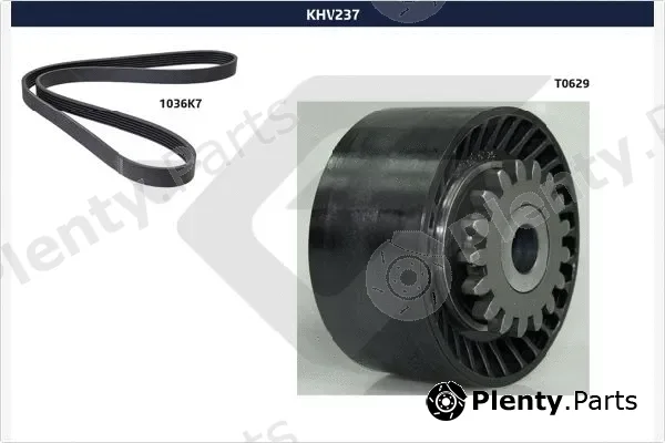 Hutchinson KHV237 — V-Ribbed Belt Set
