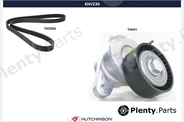 Hutchinson KHV230 — V-Ribbed Belt Set