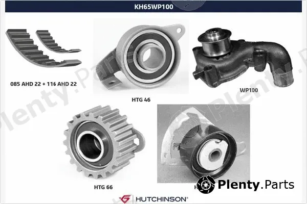 Hutchinson KH65WP100 — Water Pump & Timing Belt Kit