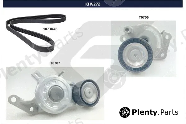 Hutchinson KHV272 — V-Ribbed Belt Set