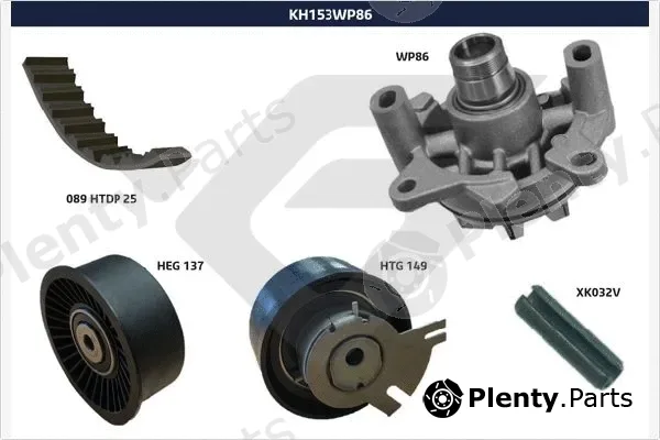 Hutchinson KH153WP86 — Water Pump & Timing Belt Kit