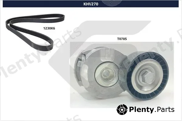 Hutchinson KHV270 — V-Ribbed Belt Set