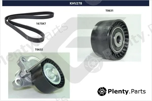 Hutchinson KHV278 — V-Ribbed Belt Set