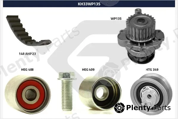 Hutchinson KH33WP135 — Water Pump & Timing Belt Kit