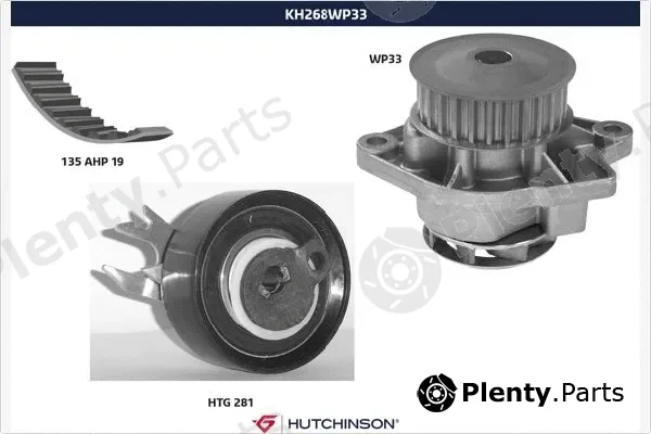 Hutchinson KH268WP33 — Water Pump & Timing Belt Kit