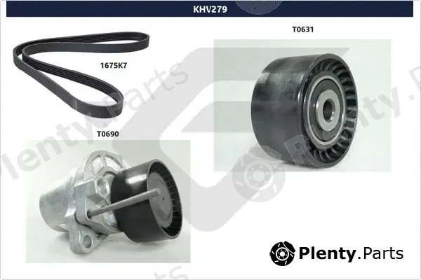 Hutchinson KHV279 — V-Ribbed Belt Set
