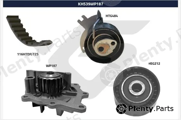 Hutchinson KH539WP187 — Water Pump & Timing Belt Kit