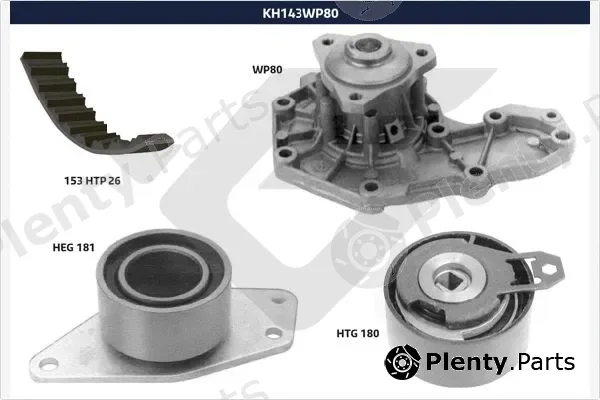 Hutchinson KH143WP80 — Water Pump & Timing Belt Kit