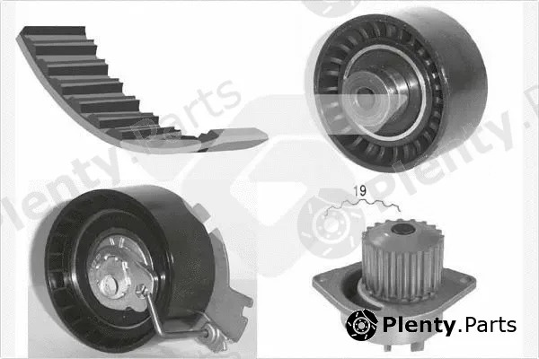 Hutchinson KH281WP37 — Water Pump & Timing Belt Kit