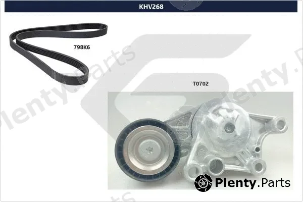 Hutchinson KHV268 — V-Ribbed Belt Set