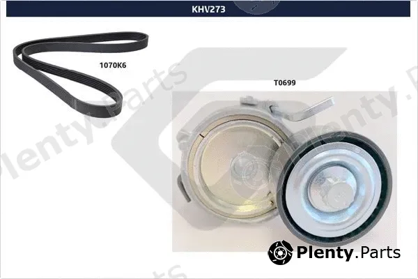 Hutchinson KHV273 — V-Ribbed Belt Set