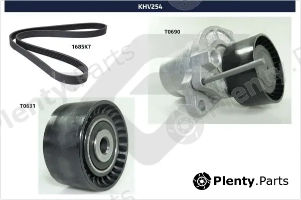 Hutchinson KHV254 — V-Ribbed Belt Set