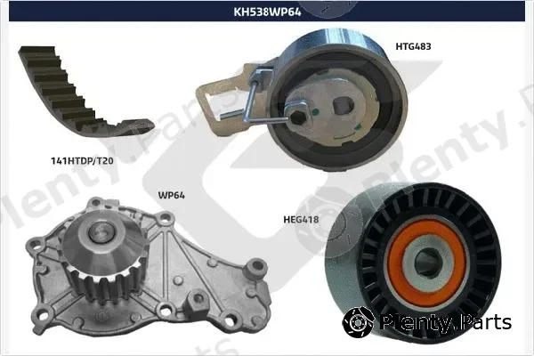 Hutchinson KH538WP64 — Water Pump & Timing Belt Kit