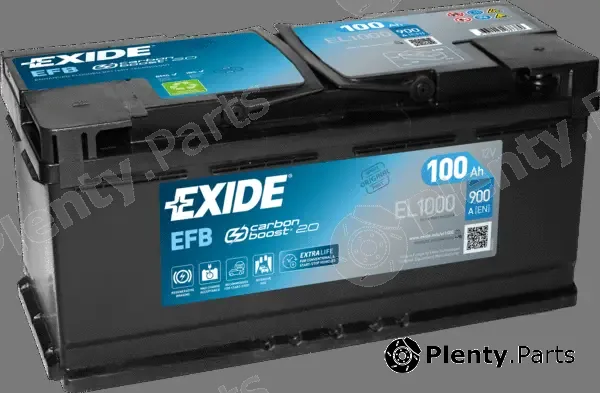 Exide EL1000 — Starter Battery EFB