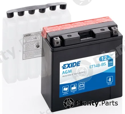 Exide ET14B-BS — Starter Battery EXIDE AGM
