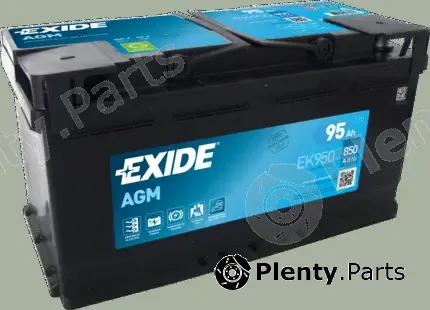 Exide EK950 — Starter Battery AGM