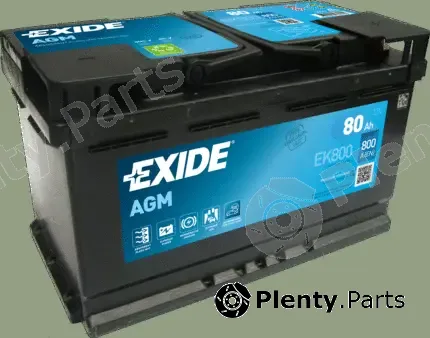 Exide EK800 — Starter Battery AGM