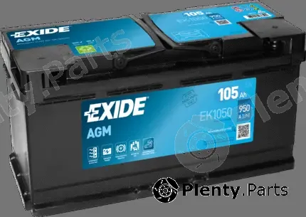Exide EK1050 — Starter Battery AGM
