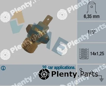FAE 35270 — Temperature Switch, coolant warning lamp