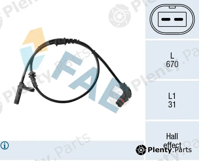 FAE 78467 — Sensor, wheel speed