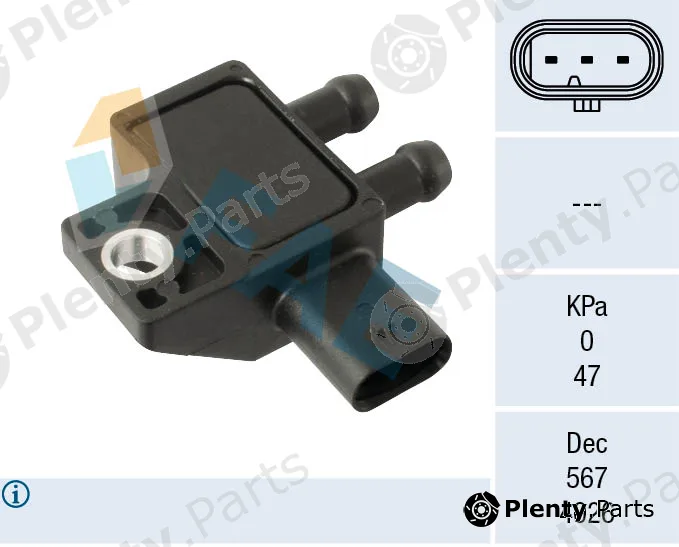 FAE 16161 — Sensor, exhaust pressure