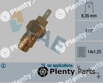 FAE 35200 — Temperature Switch, coolant warning lamp