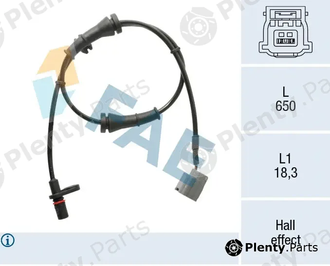 FAE 78485 — Sensor, wheel speed