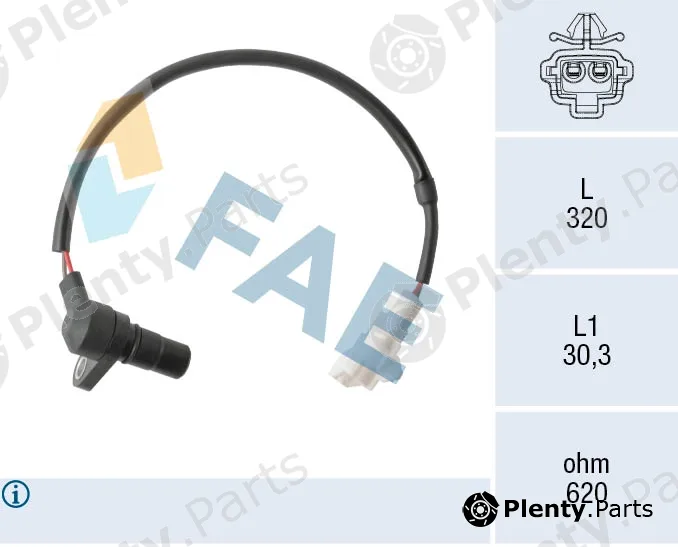 FAE 79526 — Sensor, speed/RPM