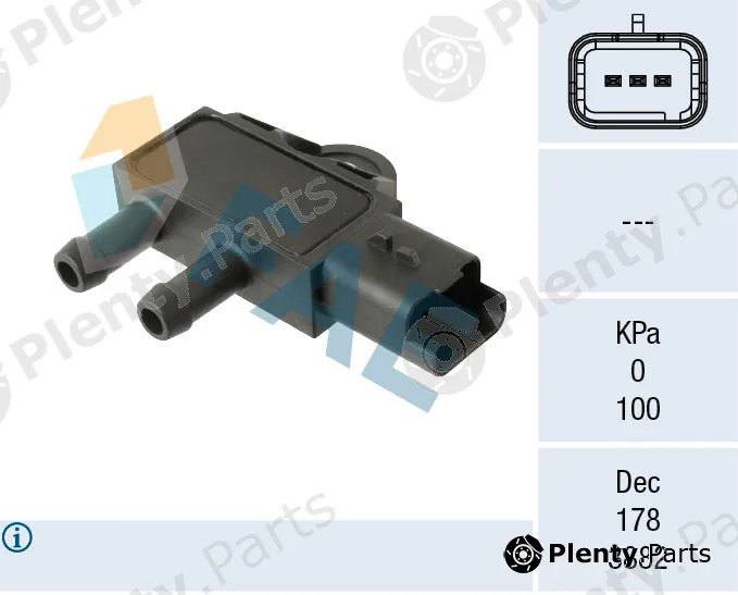 FAE 16162 — Sensor, exhaust pressure