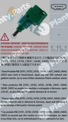 FAE 24762 — Stop Light Switch