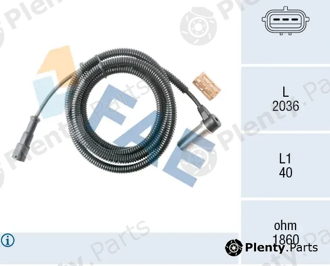 FAE 78559 — Sensor, wheel speed