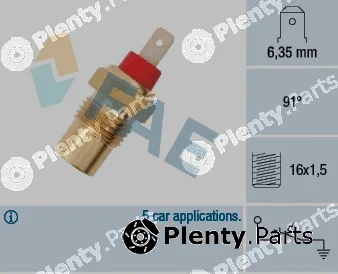 FAE 35101 — Temperature Switch, coolant warning lamp