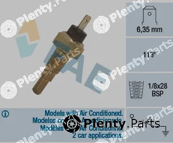 FAE 35670 — Temperature Switch, coolant warning lamp