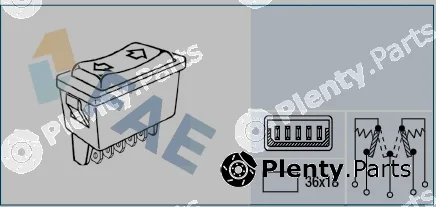 FAE 62590 — Switch, window regulator