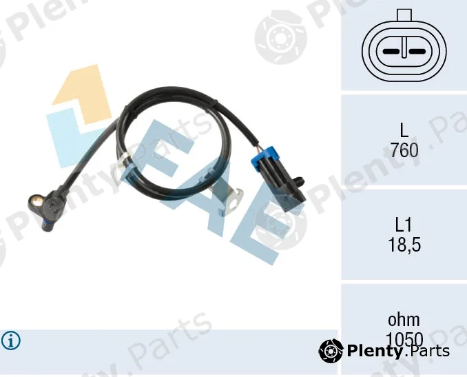 FAE 78724 — Sensor, wheel speed