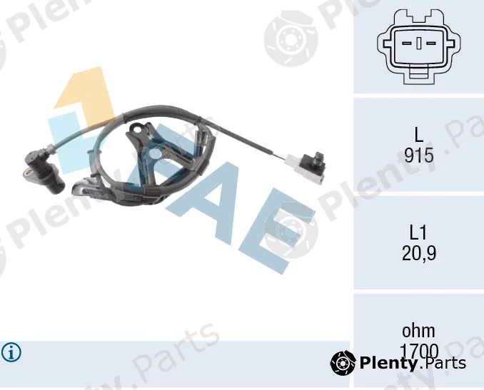 FAE 78585 — Sensor, wheel speed