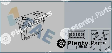 FAE 62580 — Switch, window regulator