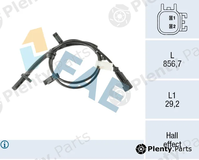 FAE 78692 — Sensor, wheel speed