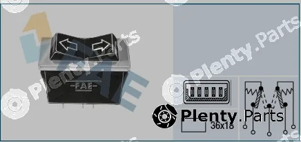 FAE 62540 — Switch, window regulator
