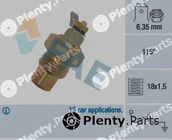 FAE 35080 — Temperature Switch, coolant warning lamp