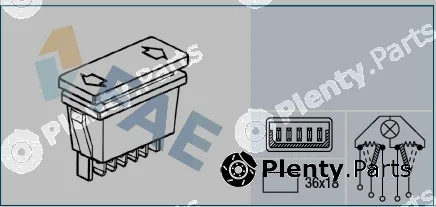 FAE 62650 — Switch, window regulator