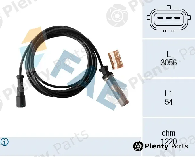 FAE 78560 — Sensor, wheel speed