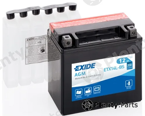 Fulmen ETX14L-BS — Starter Battery EXIDE AGM